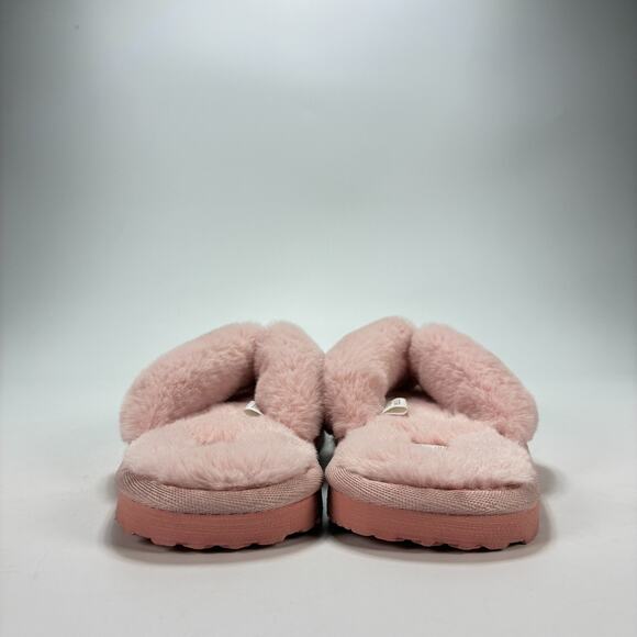 Puma Fluff Flip BX Pink Lightweight Flip Flop Faux Fur Slippers Women's Size 5 - Picture 5 of 8